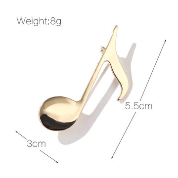 XSB072 - Musical Note Brooch